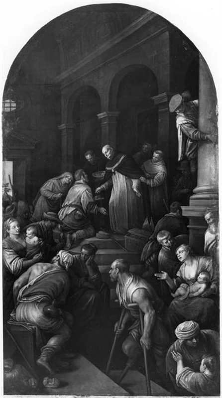 52-Leandro Dal Ponte, detto Bassano-Elemosina di sant'Antonio - Vicenza, Chiesa di Santa Corona  